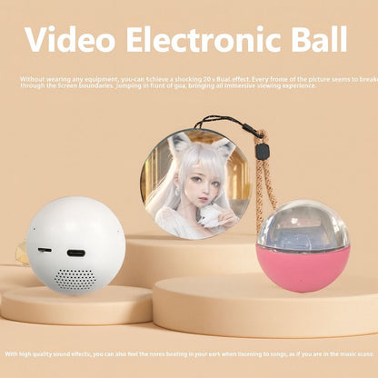 Digital Memory Sphere — 2.7” Crystal Video Display Ball ✨
