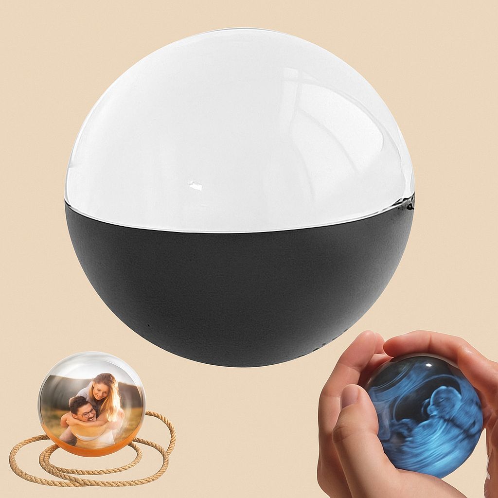Digital Memory Sphere — 2.7” Crystal Video Display Ball ✨