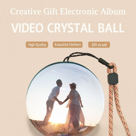 Digital Memory Sphere — 2.7” Crystal Video Display Ball ✨